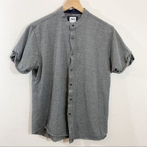 Zara Men’s slim fit button t shirt